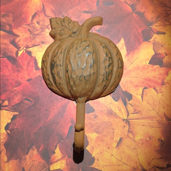 Other - Cast iron pumpkin hook wall decor heavy quality
